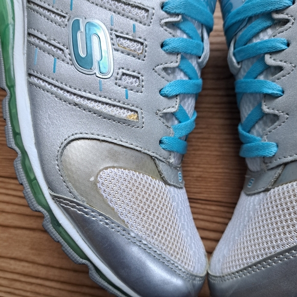 Skechers Revv Air Cross Trainer Sz 10 Wht B (SN 12266) Running shoes - Picture 3 of 12